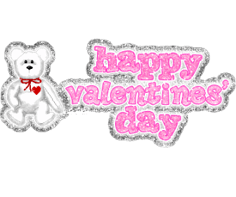Happy Valentines Day Teddy Graphic