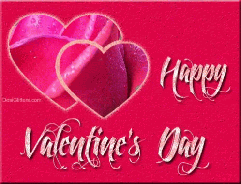 Happy valentines day hearts