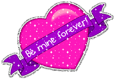Be Mine Forever Pink Heart Glitter Dc 6003