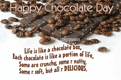 Happy Chocolate Day Like Is Like A Chocolate Box Quotes Image