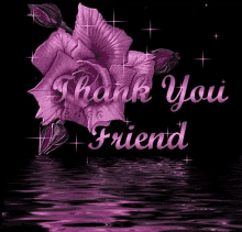 Thank you friend flower