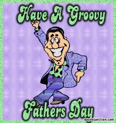 Groovy Fathers Day Happy Fathers Day