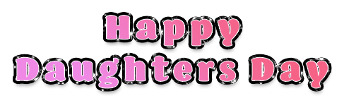 Happy Daughters Day Glitter Animation1