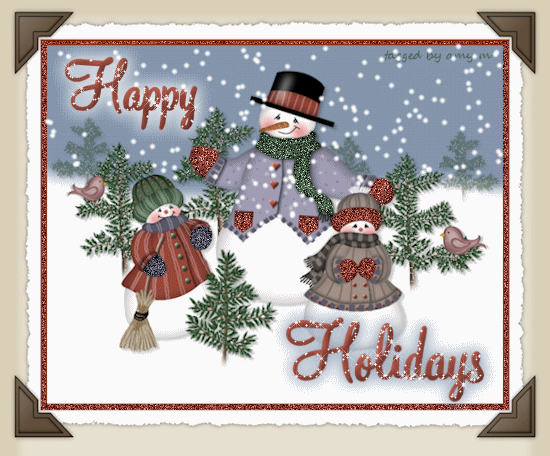Glitter Animated Happy Holiday11