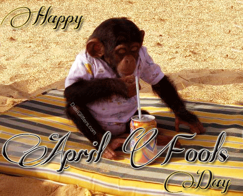 Happy April Fools Day Monkey F6163