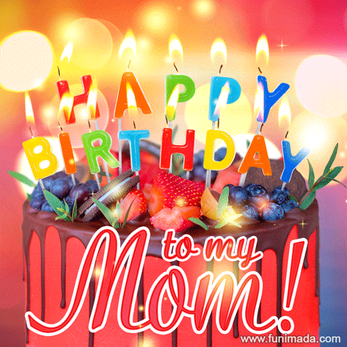 Happy Birthday Mom Glitter Gif9