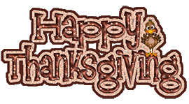 Happy Thanksgiving Glitter Turkey 2018