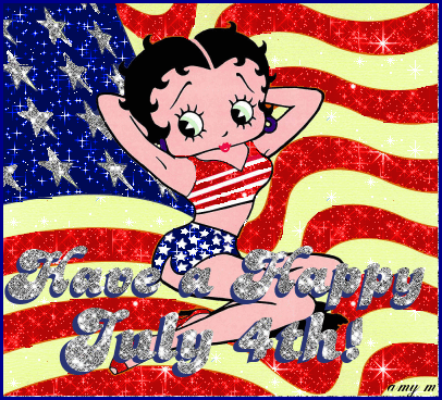 355727 Glittery Betty Boop July 4th Gif
