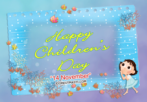 Happy Childrens Day 14 November Glitter