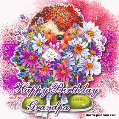 Happy Birthday Grandpa Glitter Gifs 3