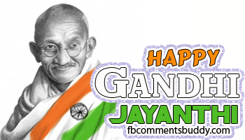Happy Gandhi Jayanti Glitter