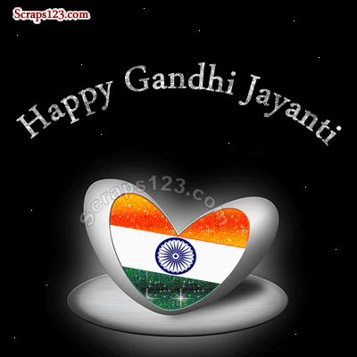 Wishes On Gandhi Jayanti Glitters 2